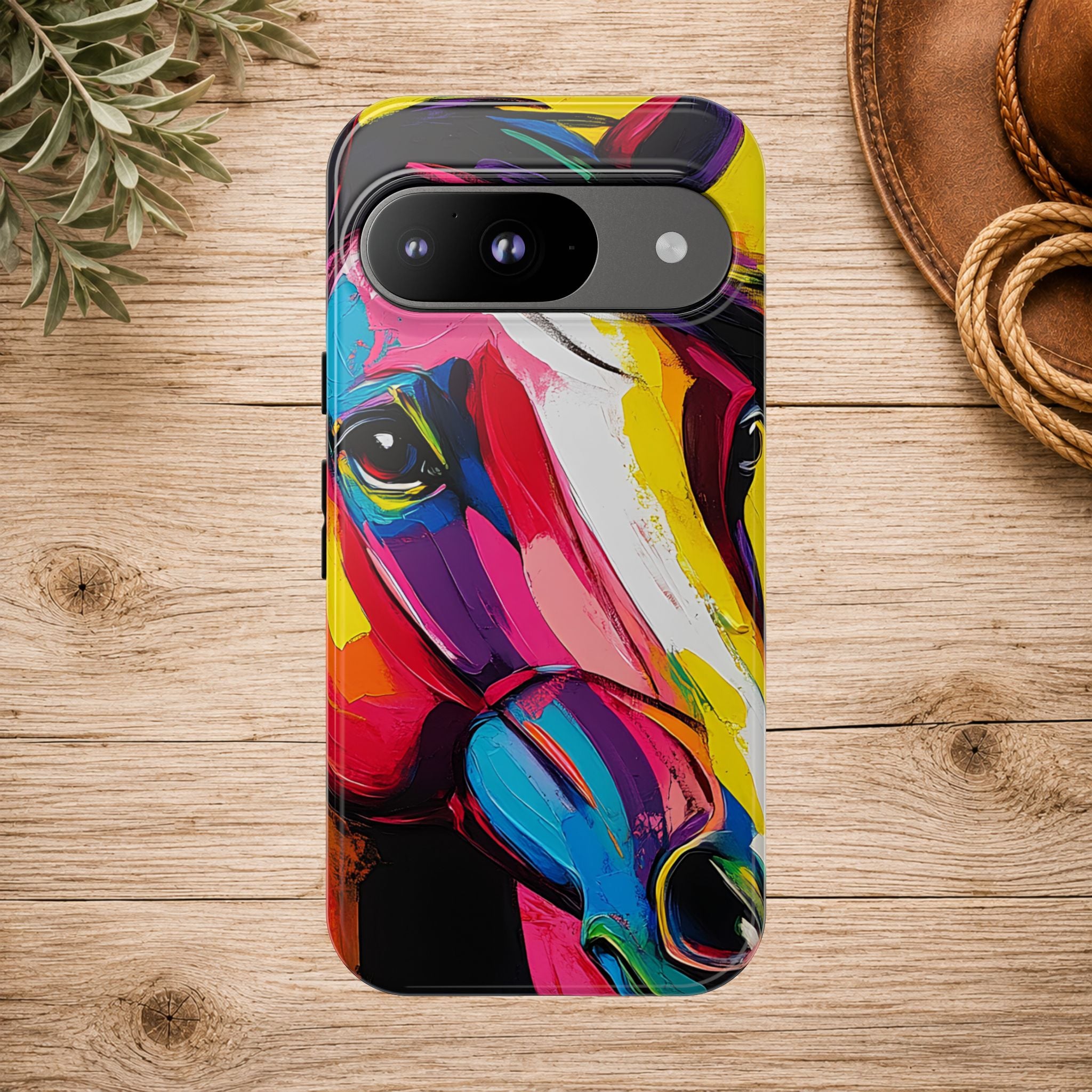 Abstract Colorful Horse Phone Case