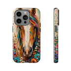 Boho Wildflower Horse Phone Case