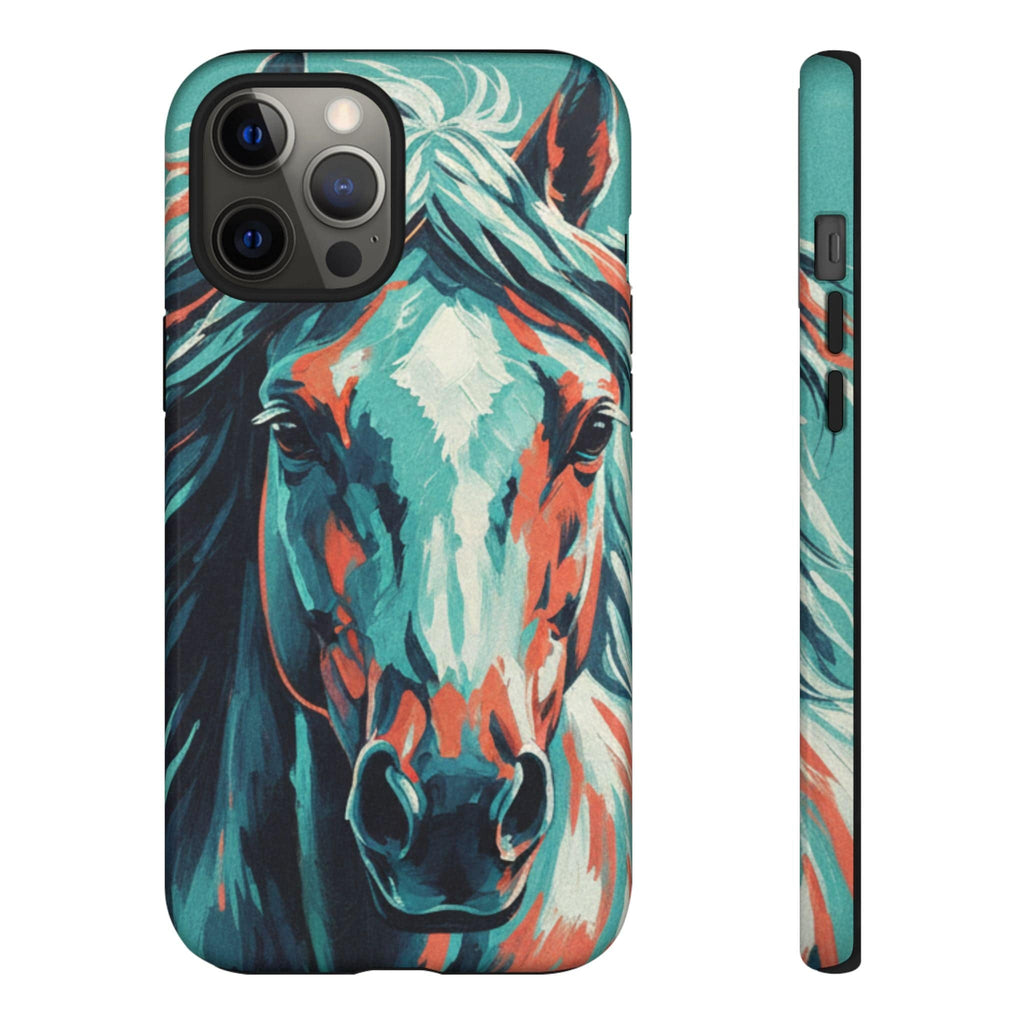 Colorful Horse Head – Turquoise