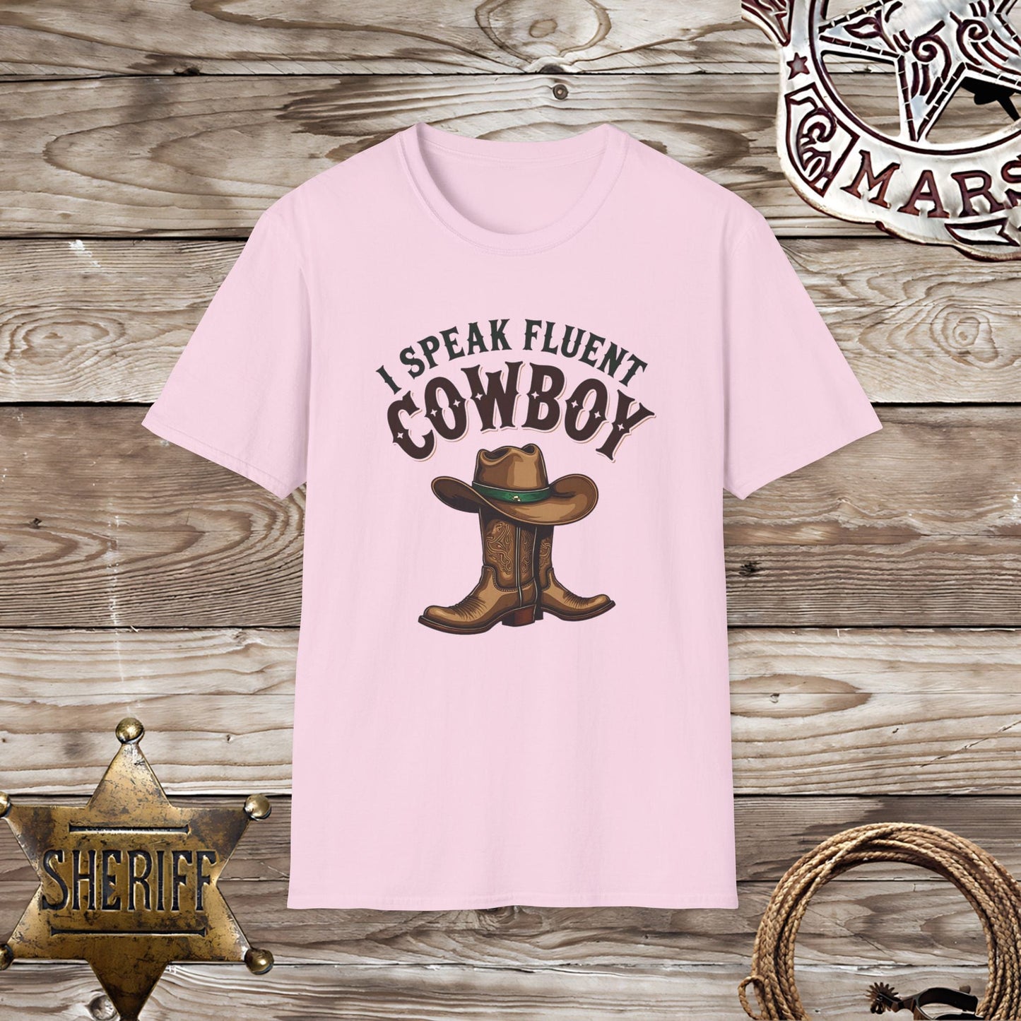 Softstyle UnisexT-Shirt: Speak Fluent Cowboy