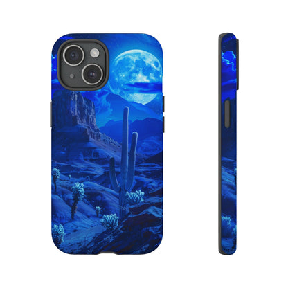 Blue Desert Moon Phone Case