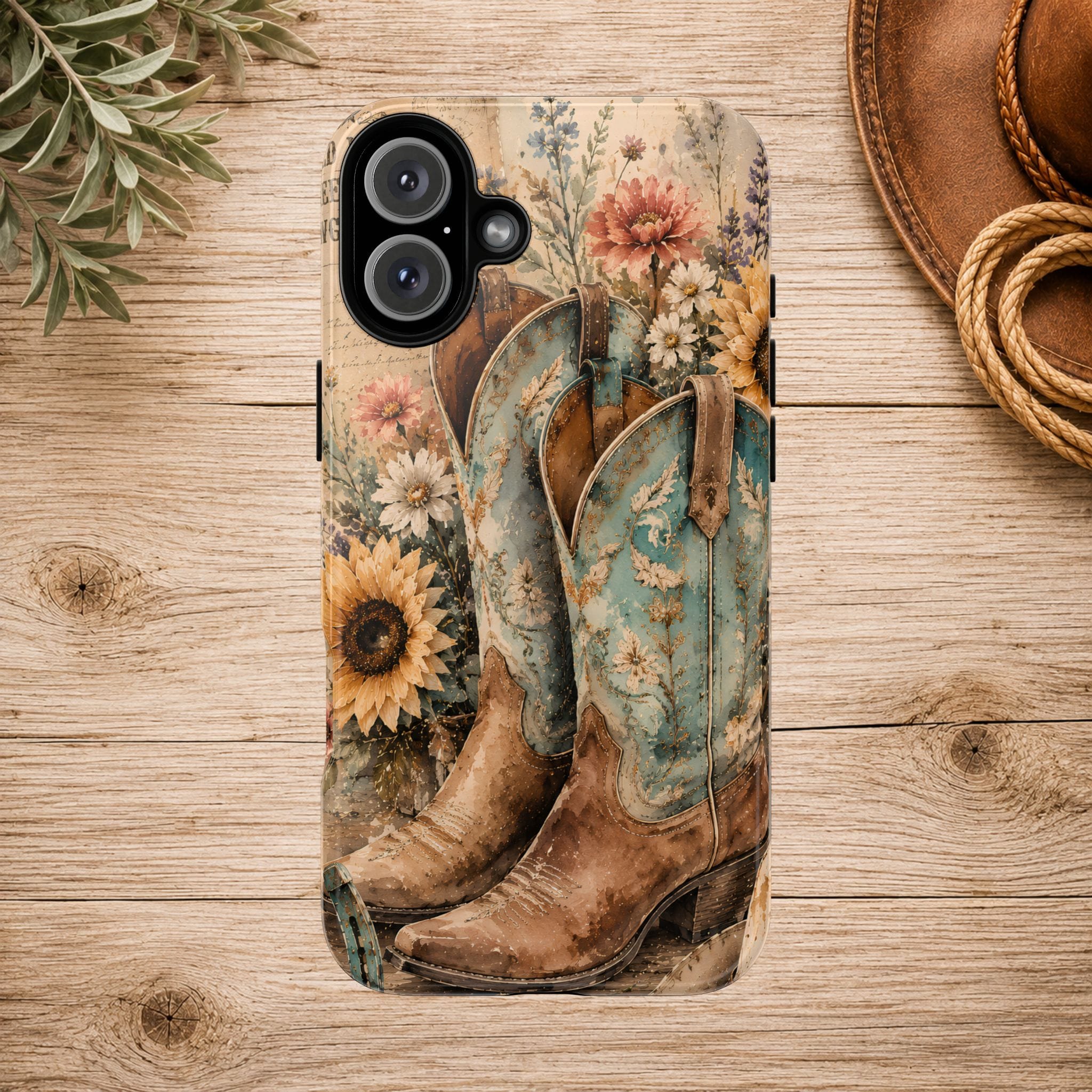 Rustique Sunflower Western iPhone Cover