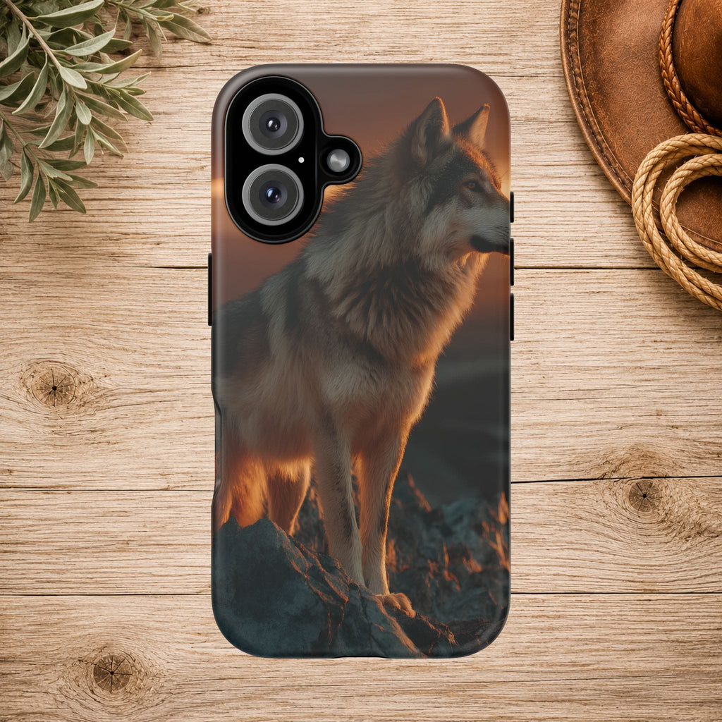 Wolf Sunset Phone Case