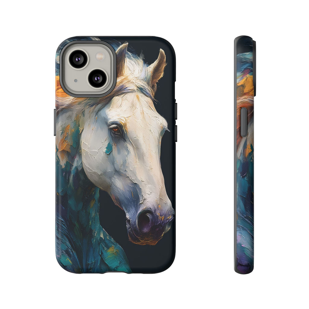 White Horse Art Phone Case