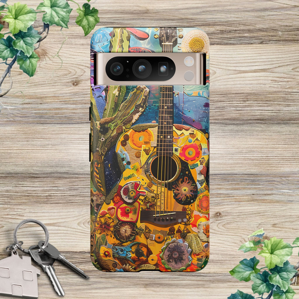 Floral Guitar- Phone Case