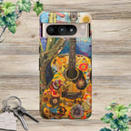 Floral Guitar- Phone Case