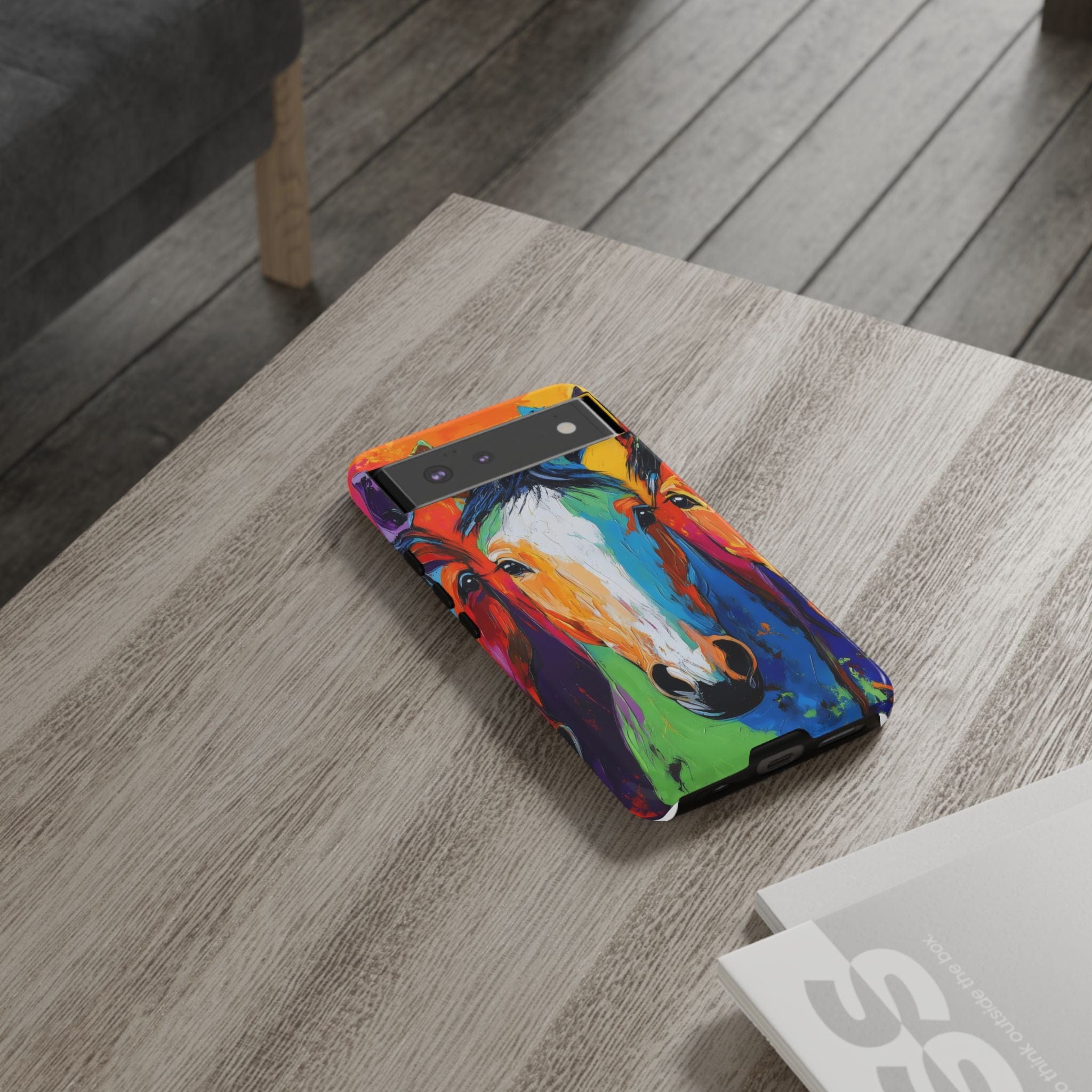 Colorful Horses Head - Phone Case