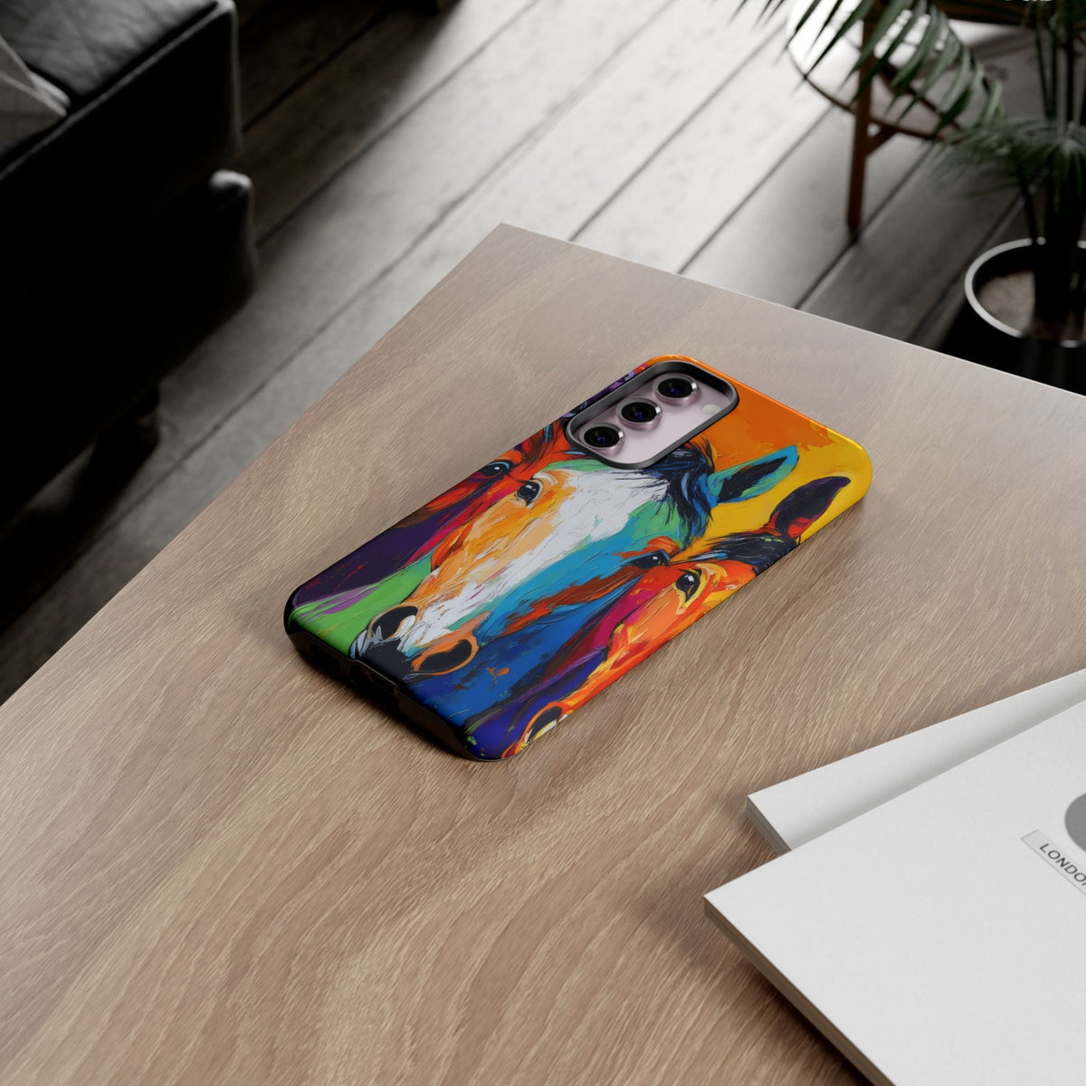Colorful Horse Head Phone Case