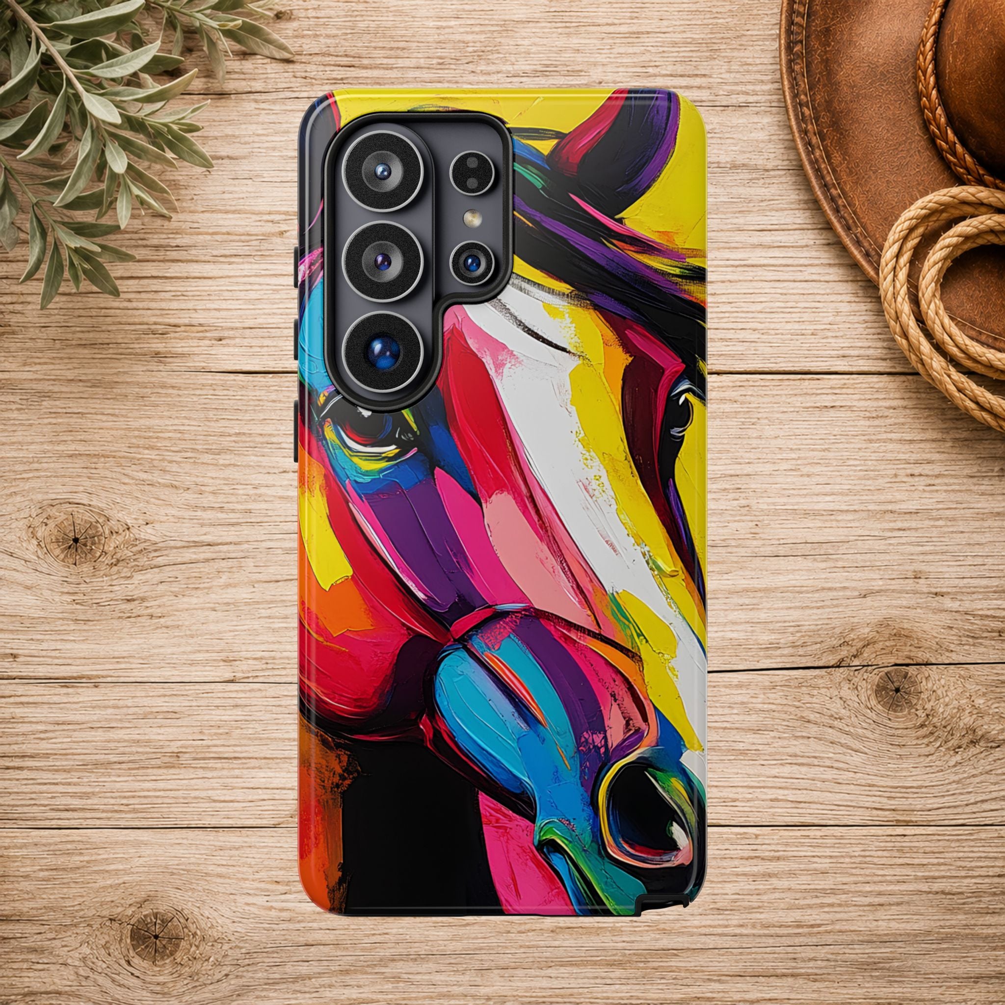 Abstract Colorful Horse Phone Case