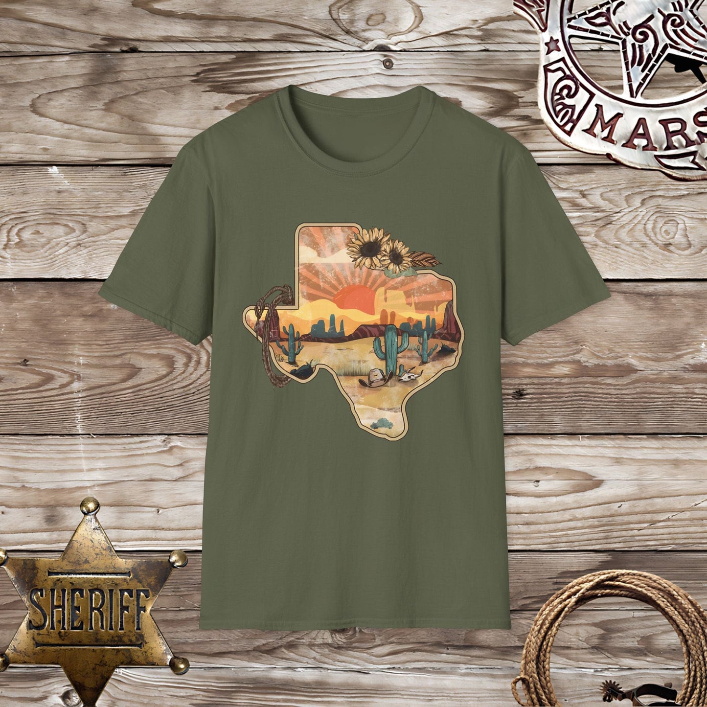 Softstyle Unisex T-Shirt: State of Texas