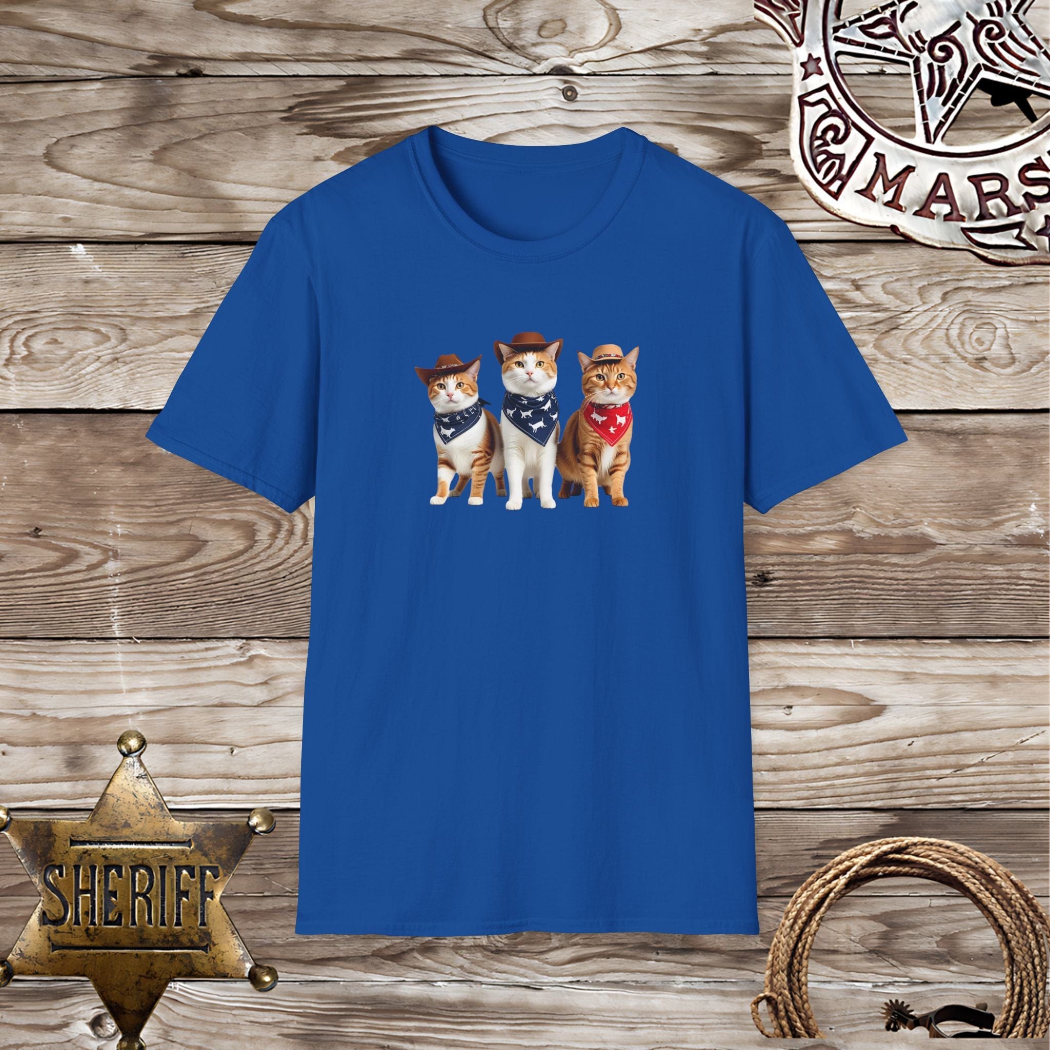 3 Cowboy Cats-T-Shirt