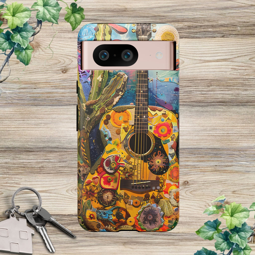 Floral Guitar- Phone Case