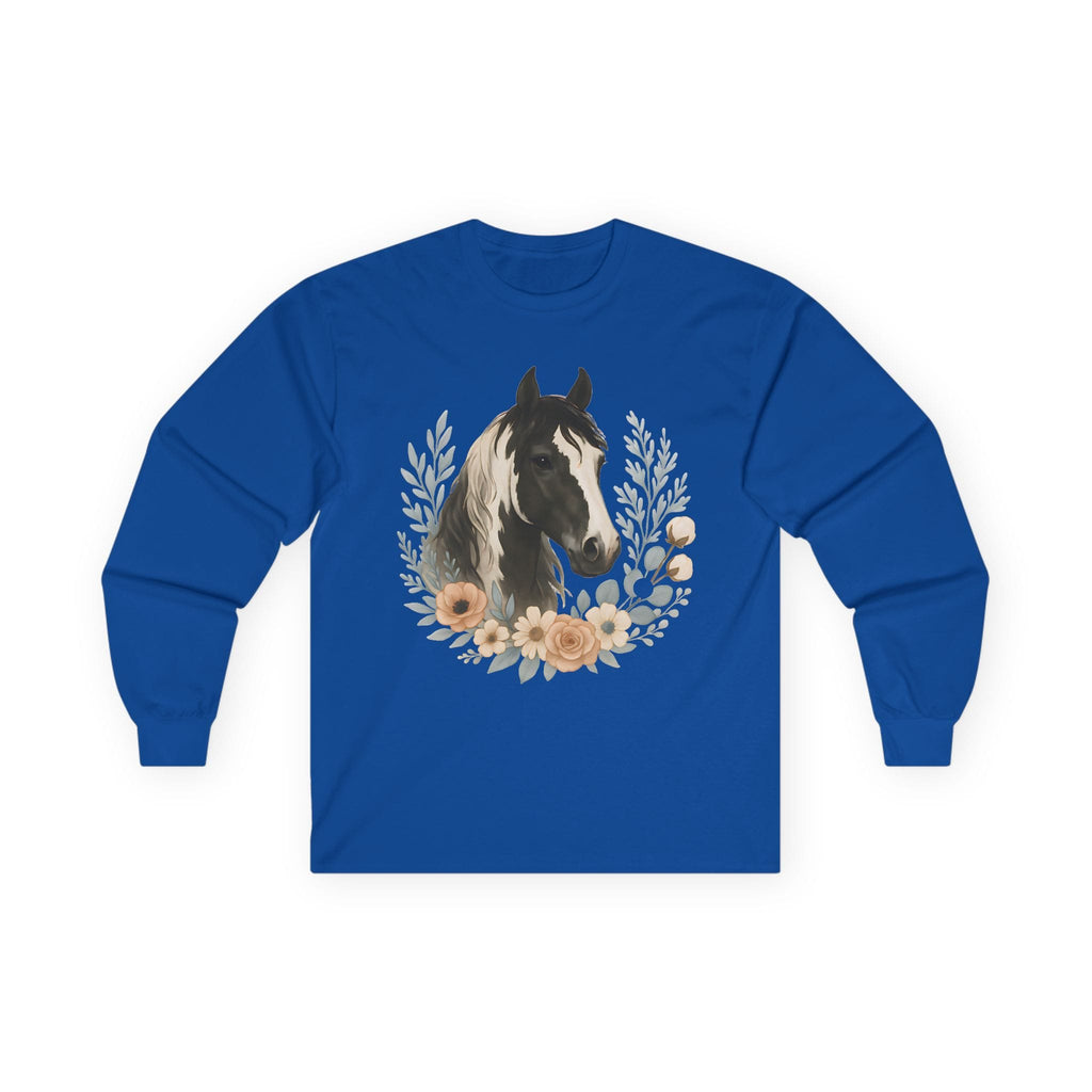 Equine Floral Long Sleeve Tee