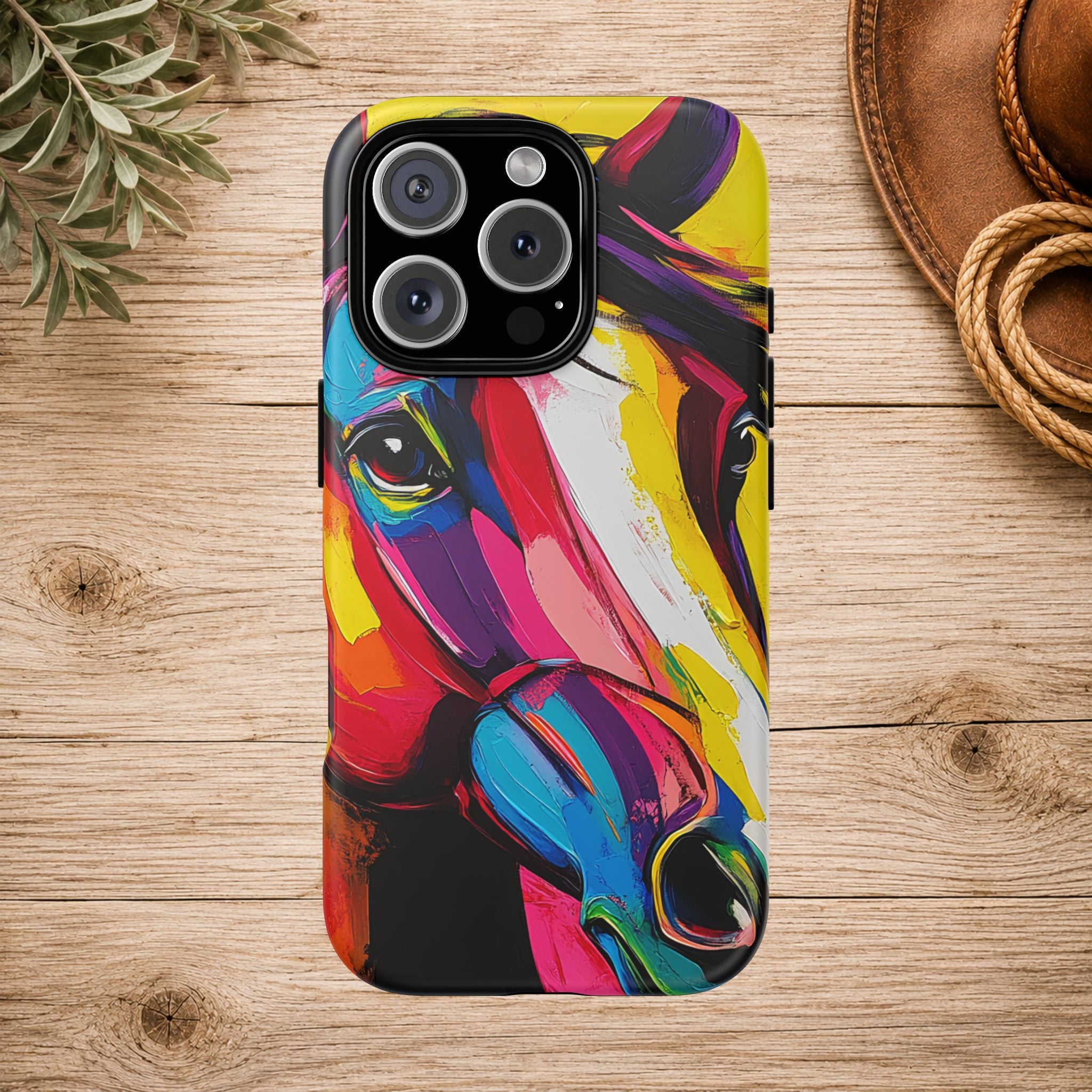 Abstract Colorful Horse Phone Case