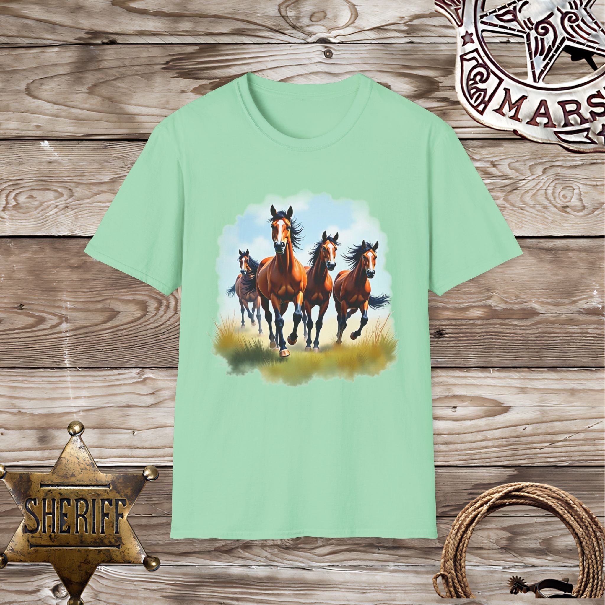 Galloping Horses-T-Shirt