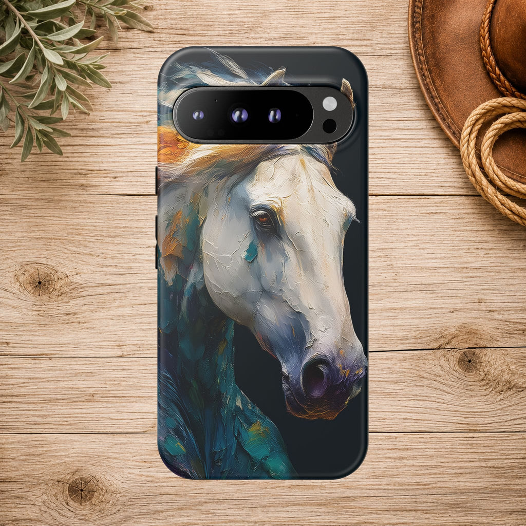 White Horse Art Phone Case