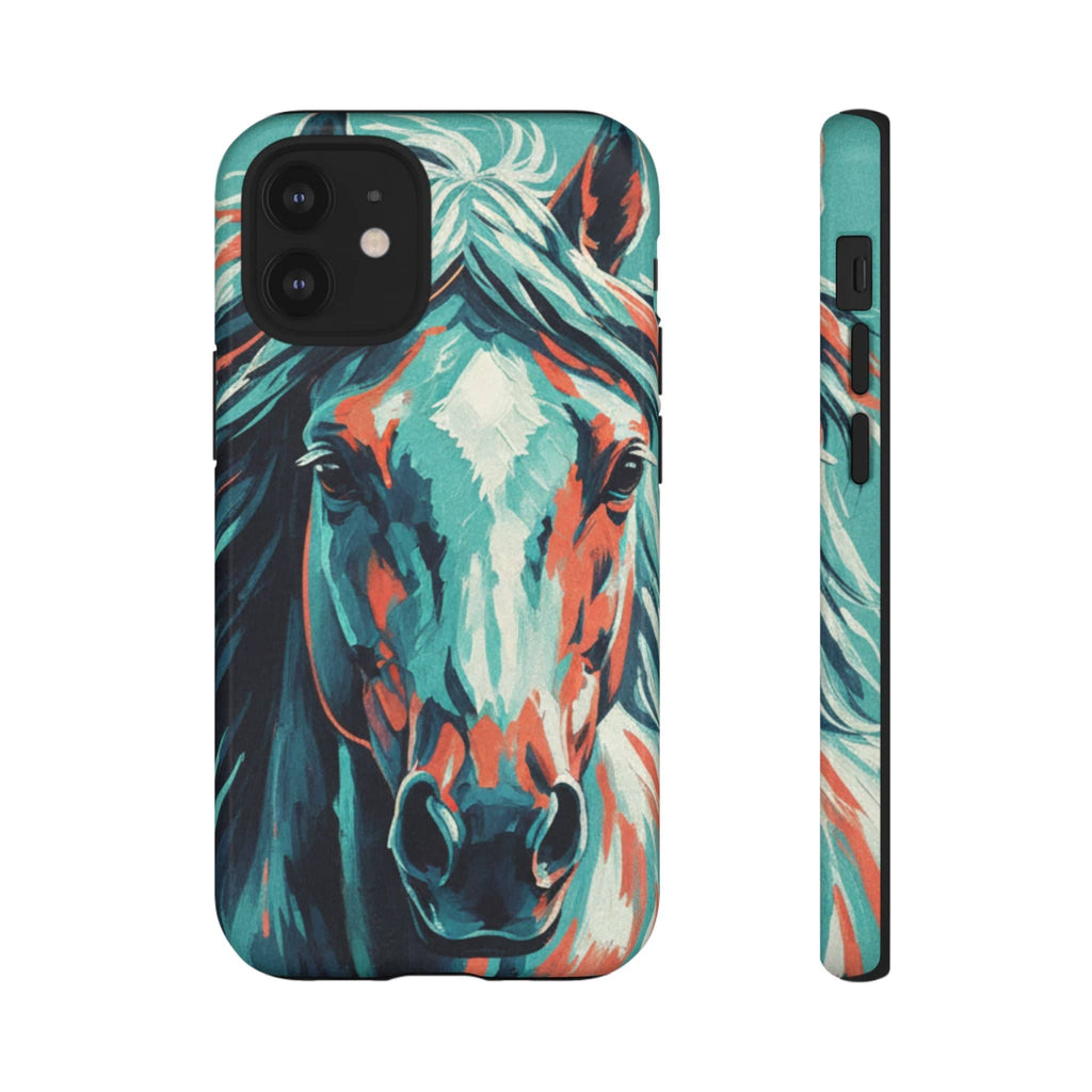 Colorful Horse Head – Turquoise
