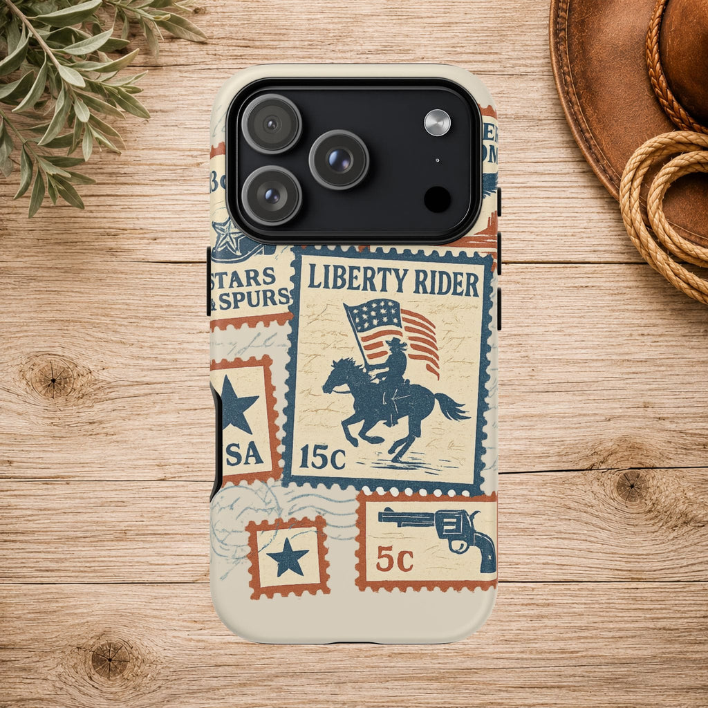 Liberty Rider Vintage Western Patriotic Phone Case