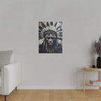 Matte Canvas, Stretched, 0.75" -Indian Chief