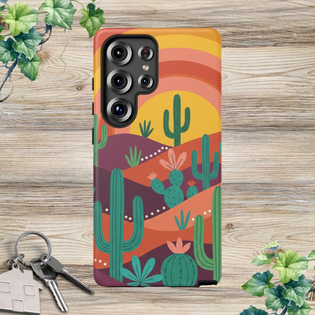 Desert Sunset Cactus Phone Case