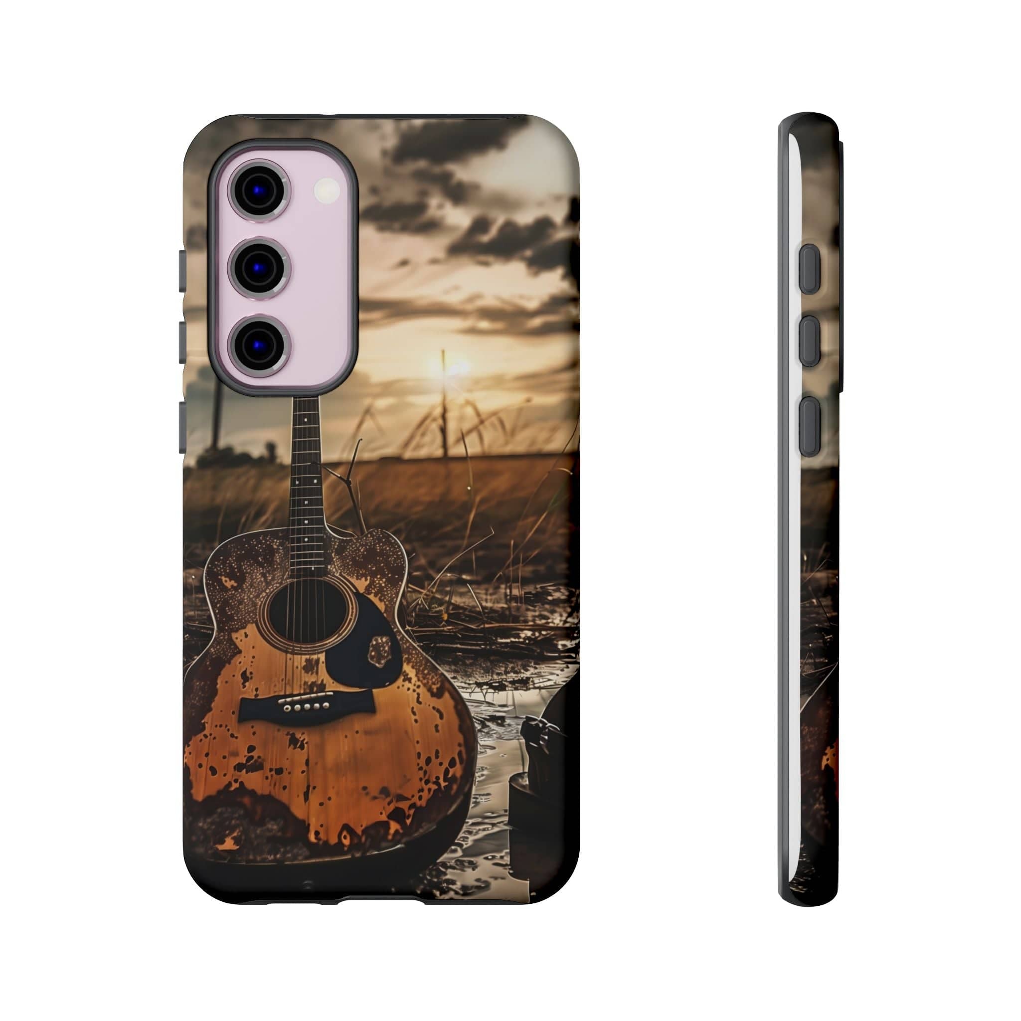 Guitar in a Wet Field -Phone Case
