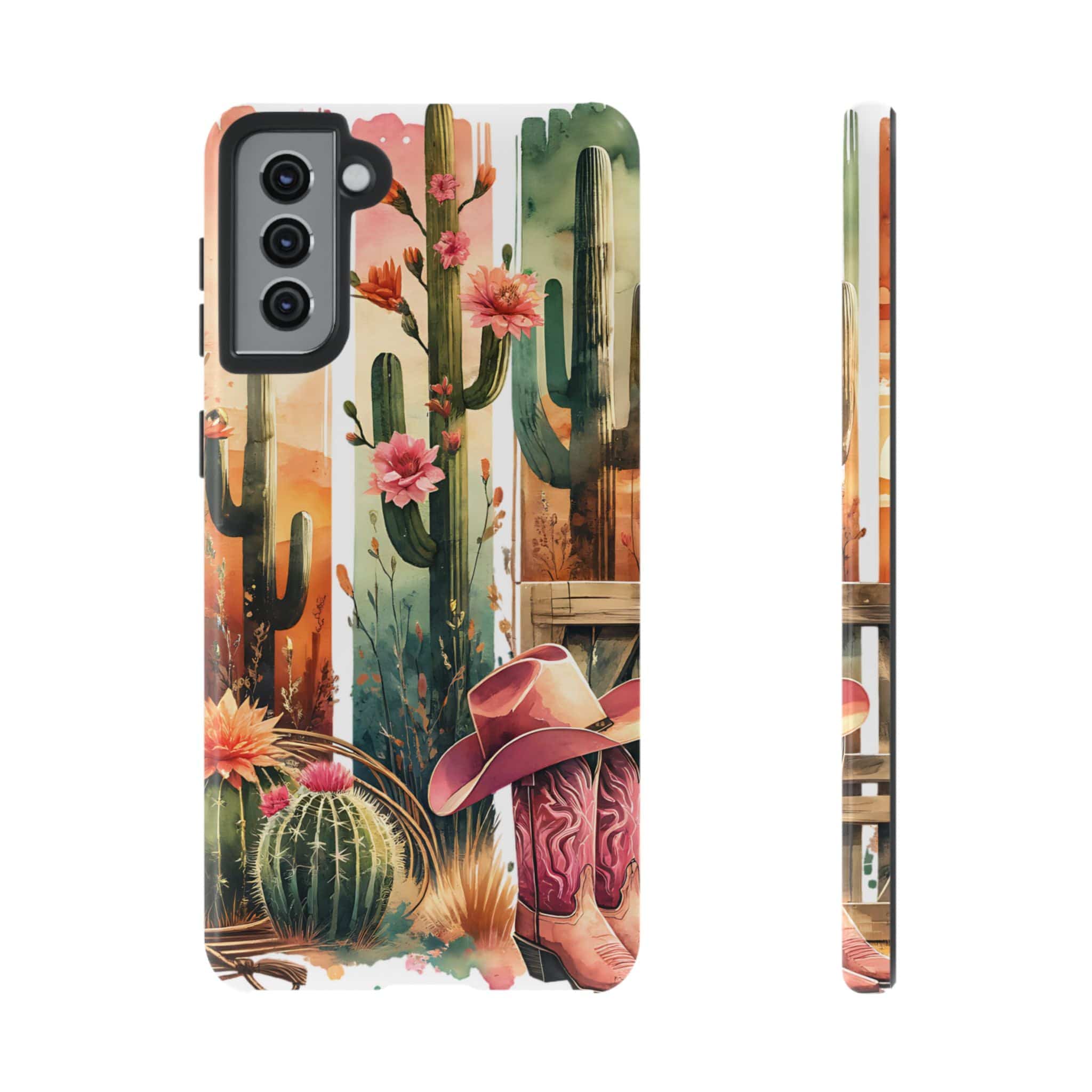 Southwestern Floral Cactus -Tough Case