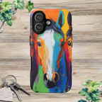 Colorful Horses Head - Phone Case