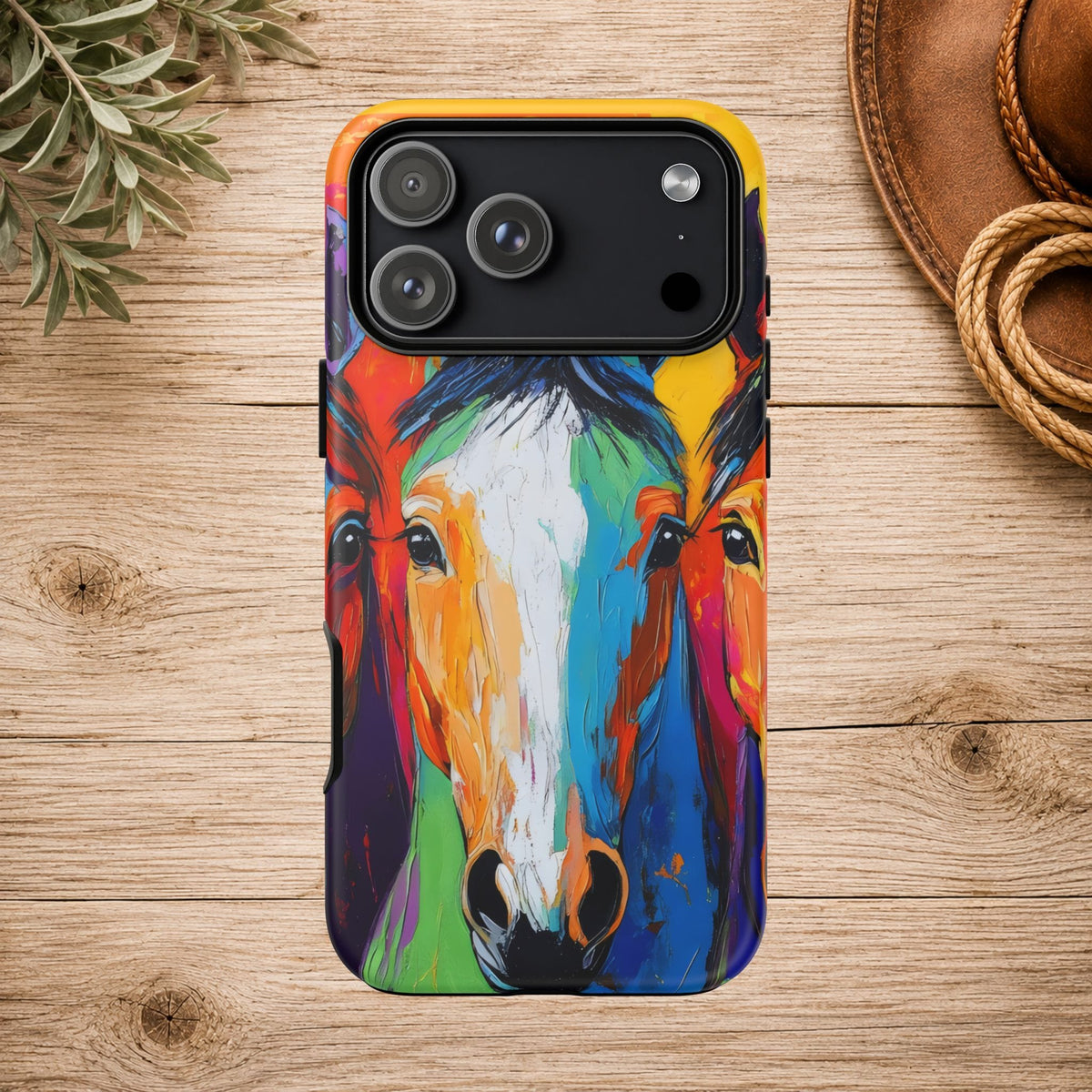 Colorful Horse Head Phone Case