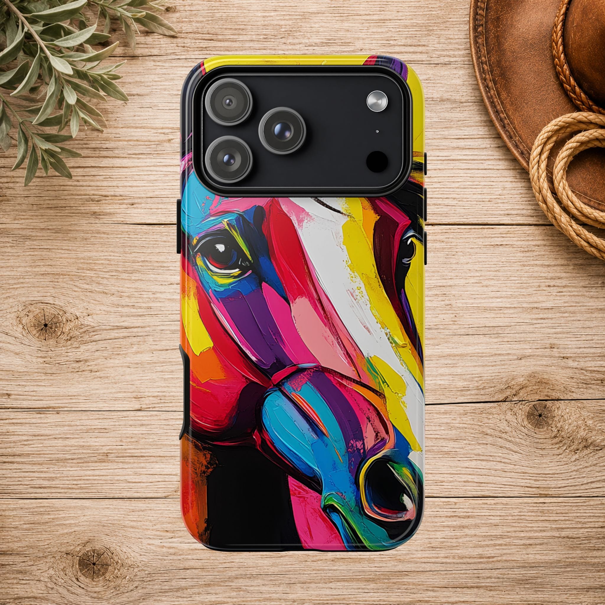 Abstract Colorful Horse Phone Case