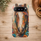 Boho Wildflower Horse Phone Case