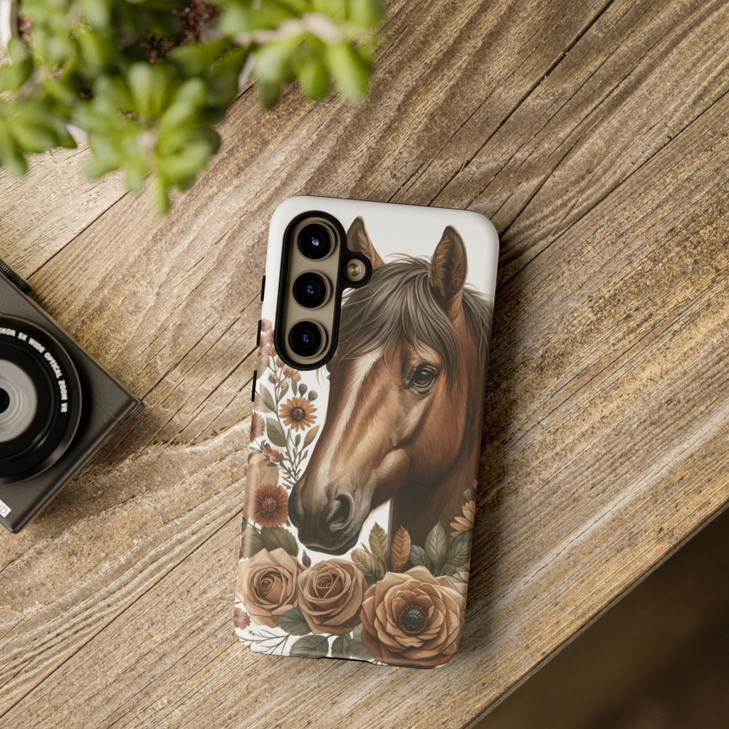 Painted Horse & Roses – Phone Case