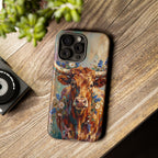 Texas Bluebonnet Longhorn Phone Case