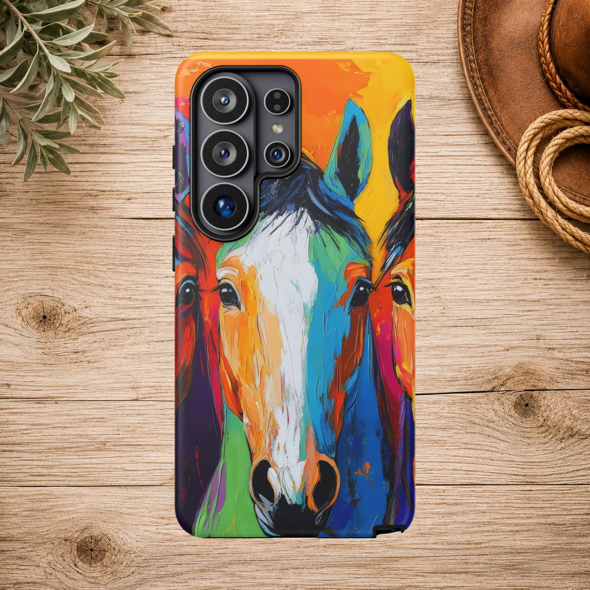 Colorful Horse Head Phone Case