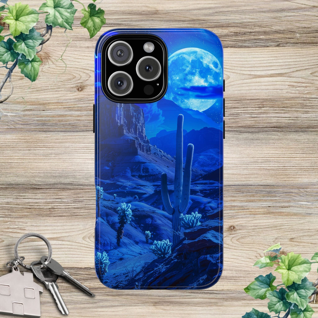 Blue Desert Moon Phone Case