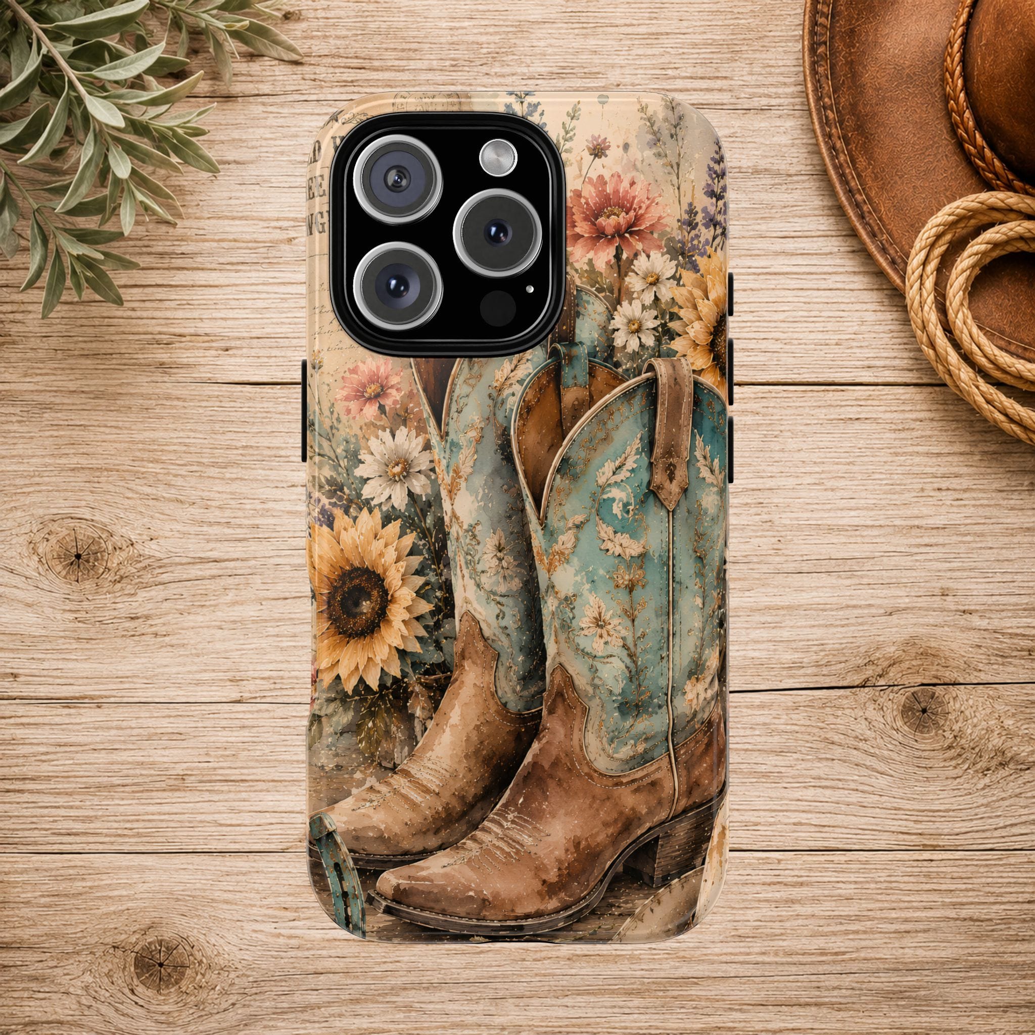 Rustique Sunflower Western iPhone Cover