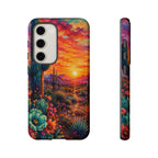 Desert Sunset Bloom Western Phone Case