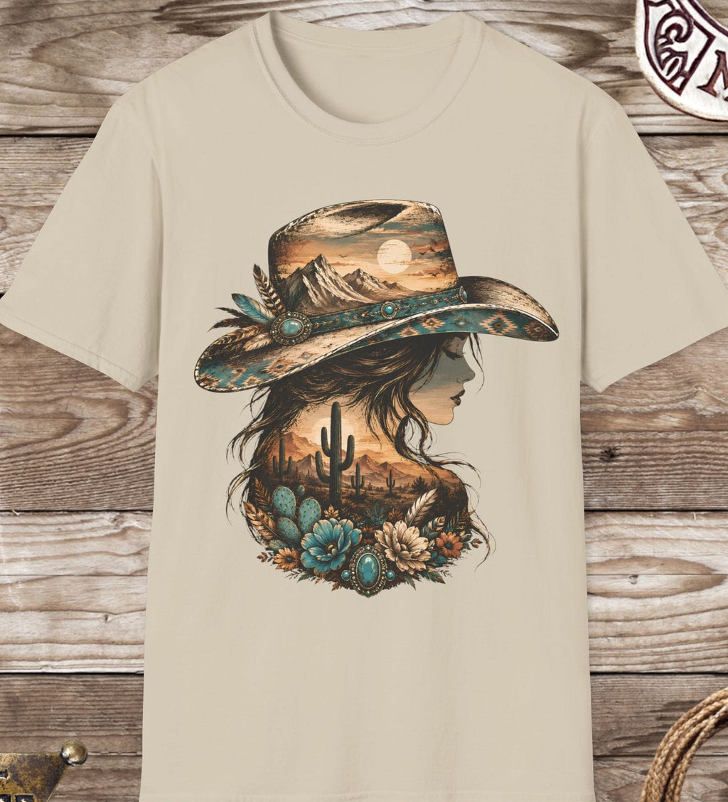 Desert Moon Cowgirl Western Graphic Tee