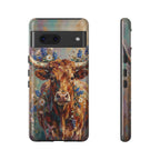 Texas Bluebonnet Longhorn Phone Case