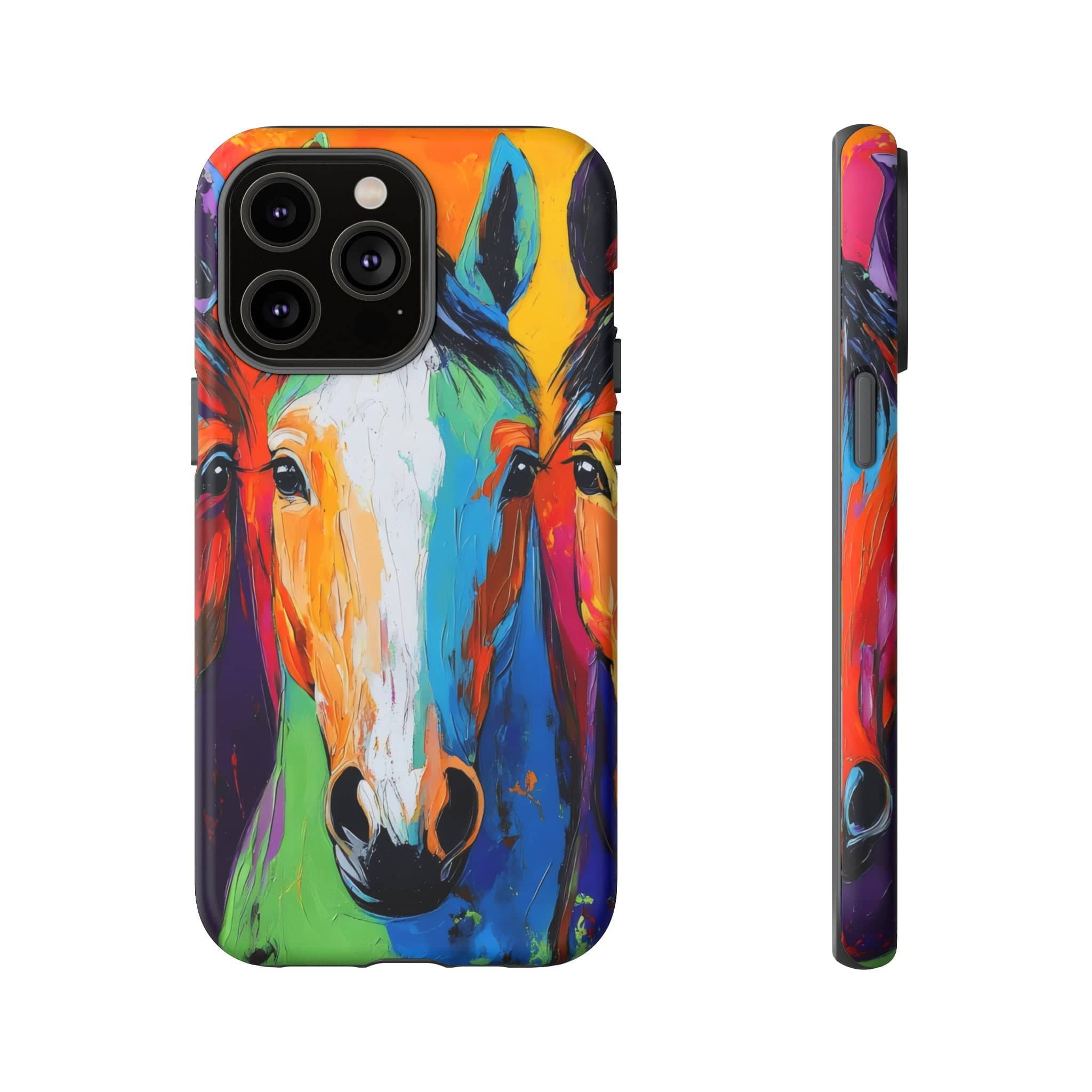 Colorful Horses Head - Phone Case