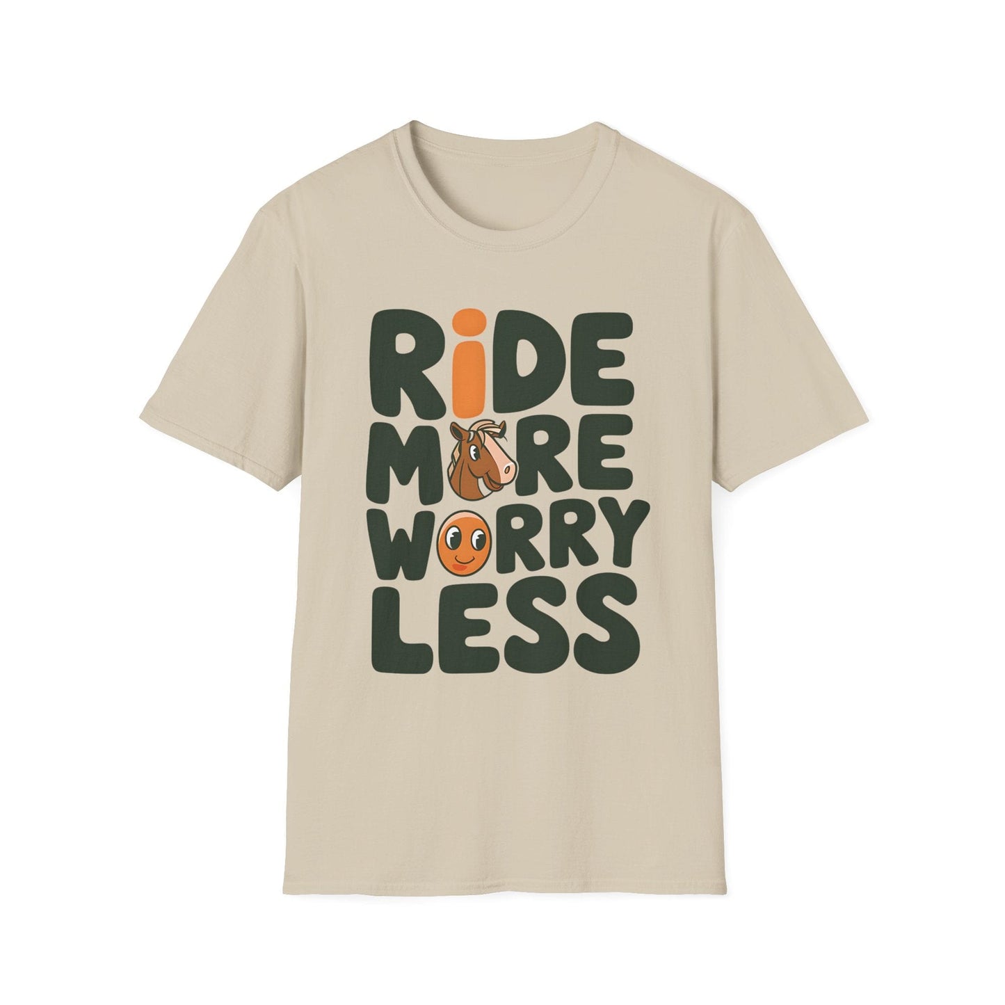 Softstyle Unisex T-Shirt- Ride More Worry Less