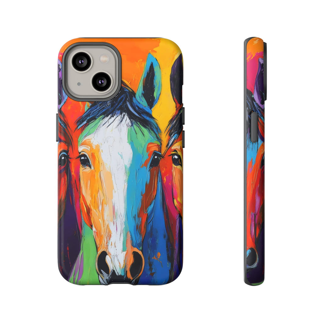 Colorful Horse Head Phone Case