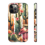 Southwestern Floral Cactus -Tough Case