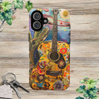 Floral Guitar- Phone Case