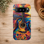 Psychedelic Sunset Guitar Phone Case
