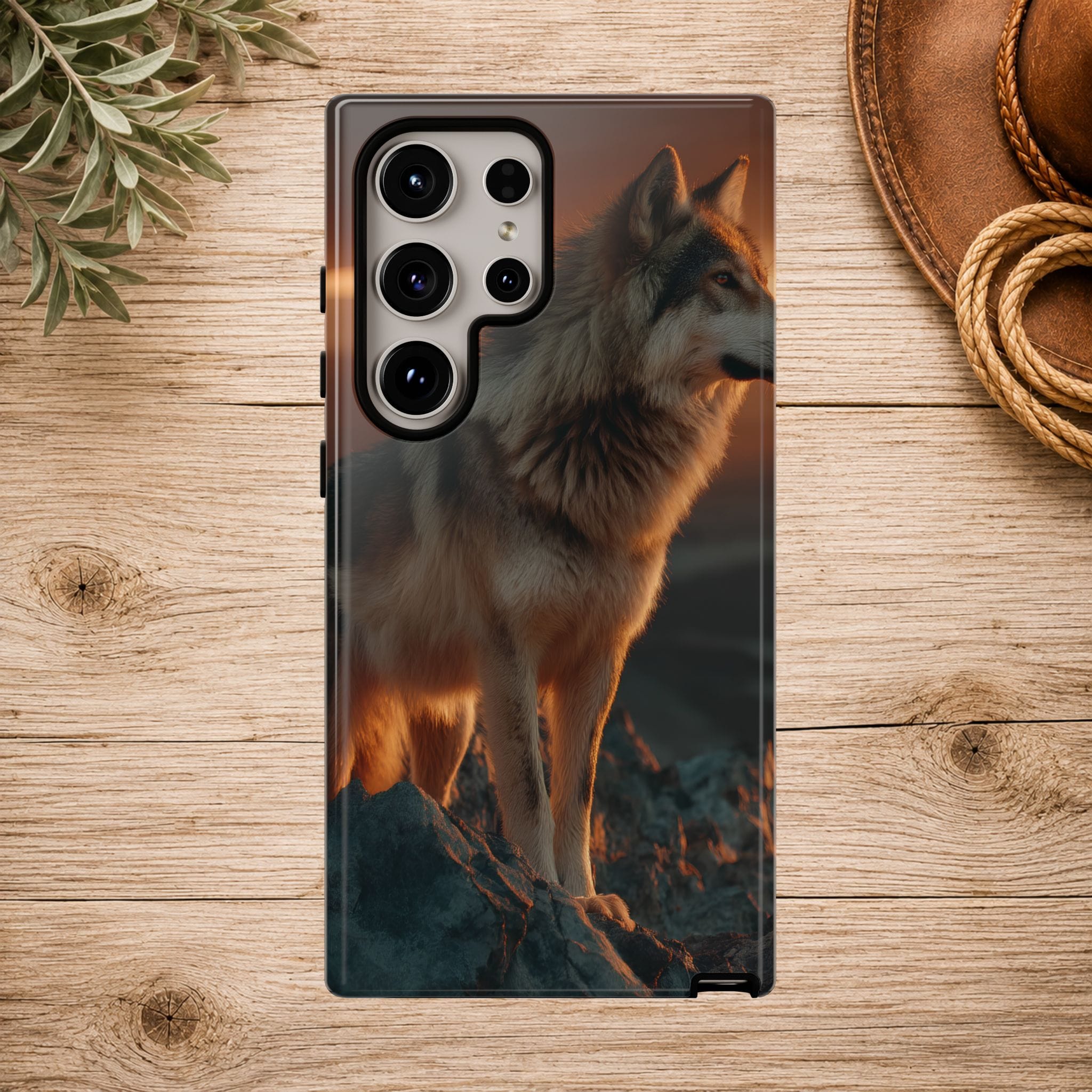 Wolf Sunset Phone Case