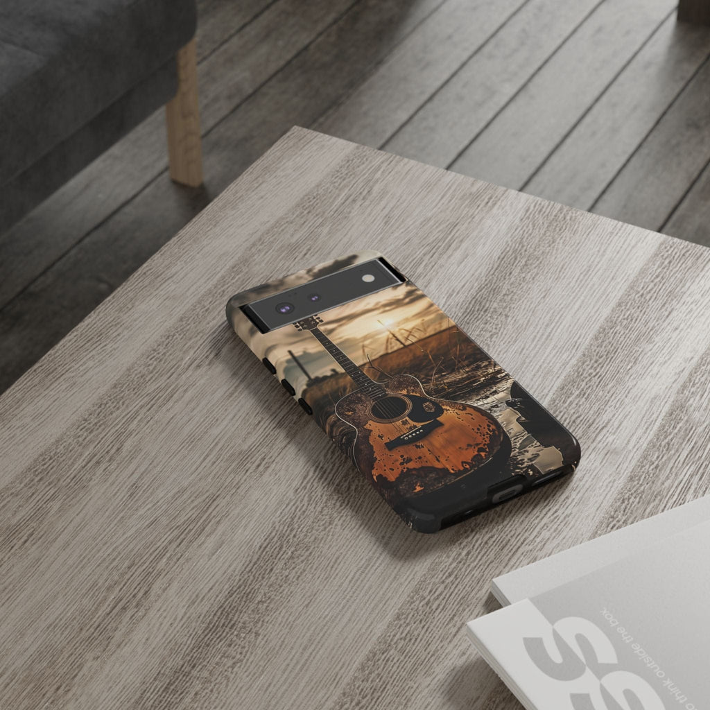 Guitar in a Wet Field -Phone Case