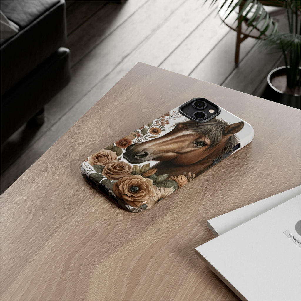 Painted Horse & Roses – Phone Case
