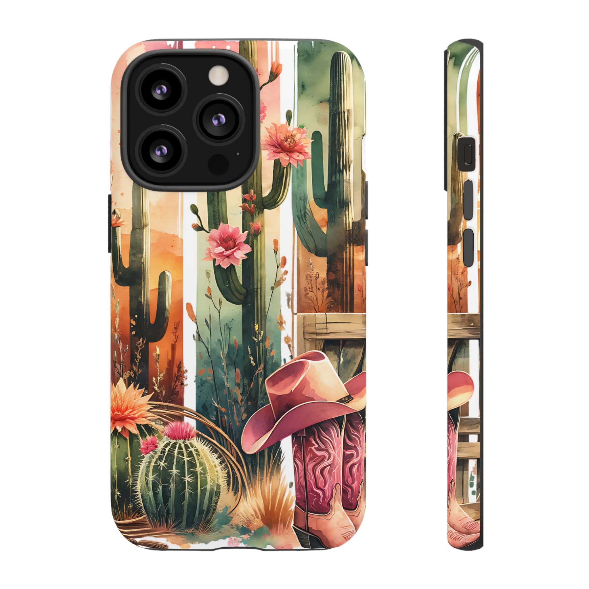 Southwestern Floral Cactus -Tough Case