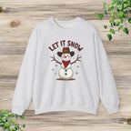 Let It Snow Cowboy Snowman Western Christmas Sweatshirt
