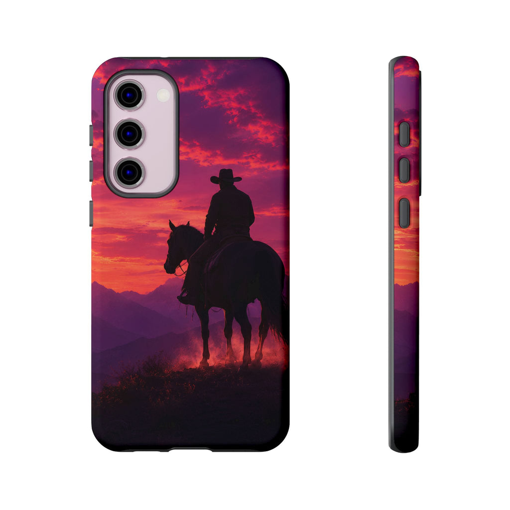 Cowboy Sunset Horseback Phone Case